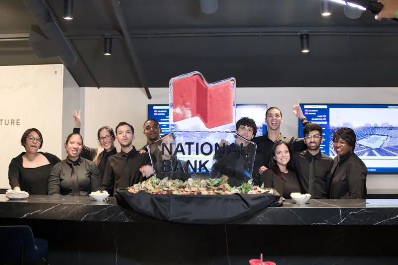 The Marigolds & Onions team in the National Bank suite